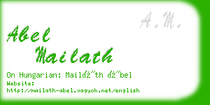 abel mailath business card